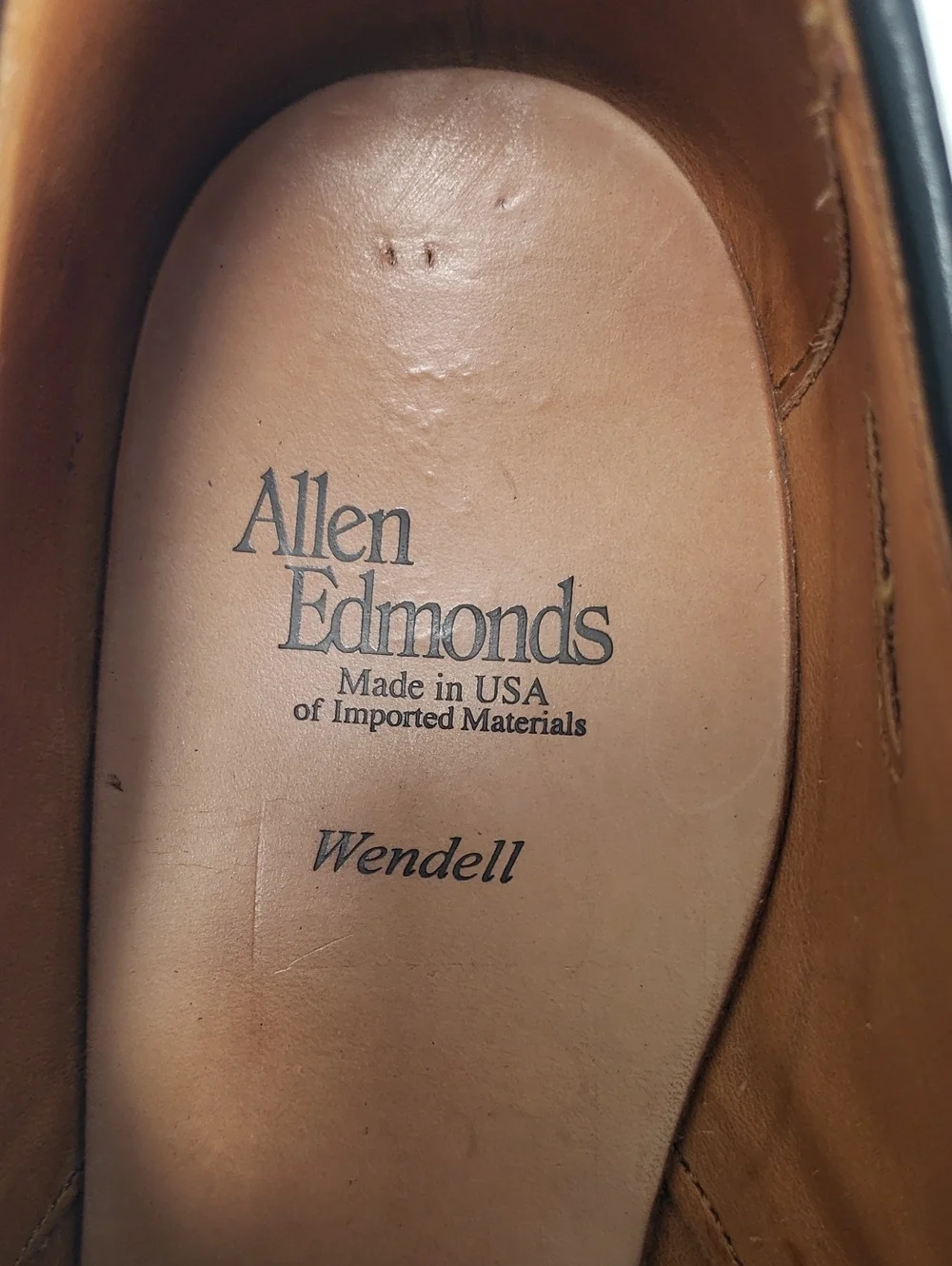 ALLEN EDMONDS WENDELL DERBY BLACK  LEATHER OXFORD DRESS SHOES MEN'S US 9 D
